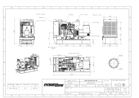 Дизельный генератор PowerLink GMS200C
